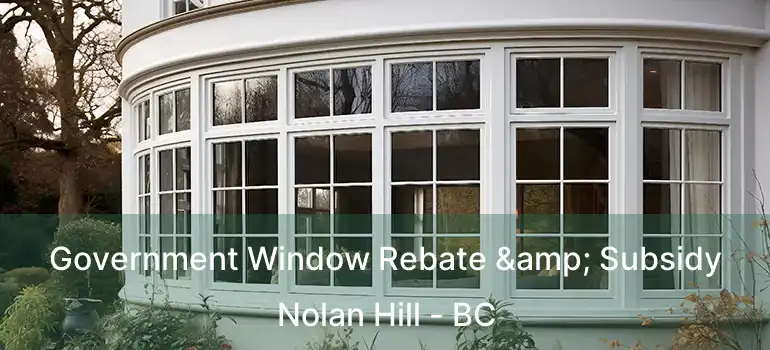  Government Window Rebate & Subsidy Nolan Hill - BC