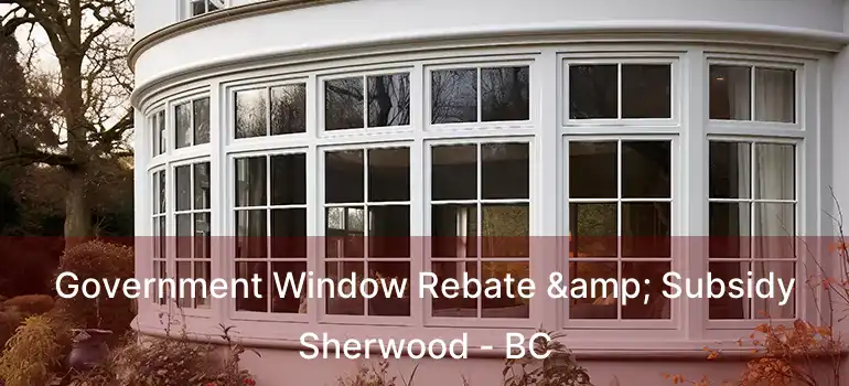  Government Window Rebate & Subsidy Sherwood - BC