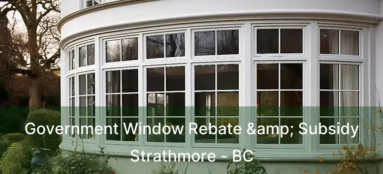  Government Window Rebate & Subsidy Strathmore - BC