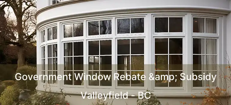  Government Window Rebate & Subsidy Valleyfield - BC