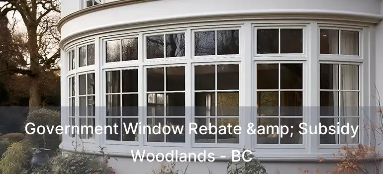  Government Window Rebate & Subsidy Woodlands - BC