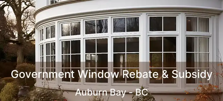  Government Window Rebate & Subsidy Auburn Bay - BC