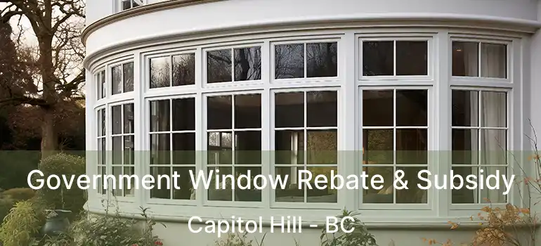  Government Window Rebate & Subsidy Capitol Hill - BC