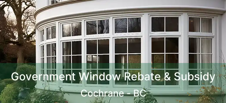  Government Window Rebate & Subsidy Cochrane - BC