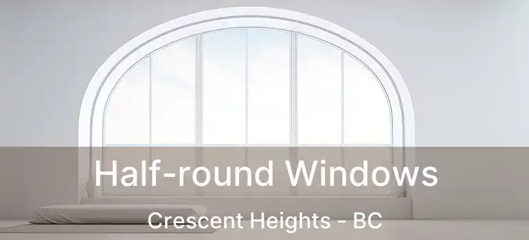  Half-round Windows Crescent Heights - BC