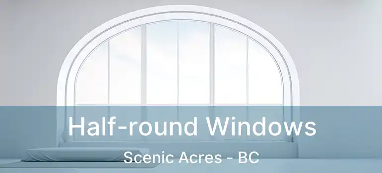  Half-round Windows Scenic Acres - BC