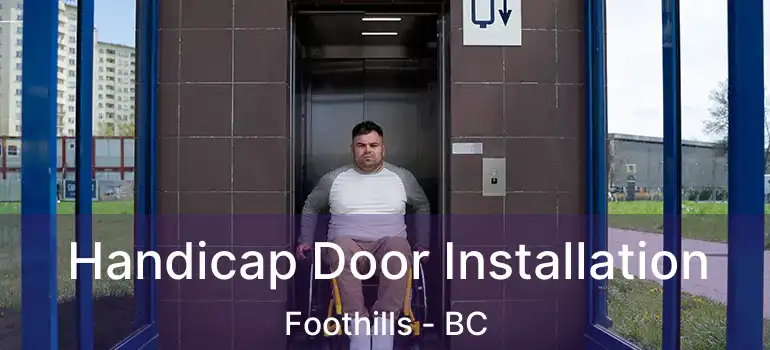  Handicap Door Installation Foothills - BC