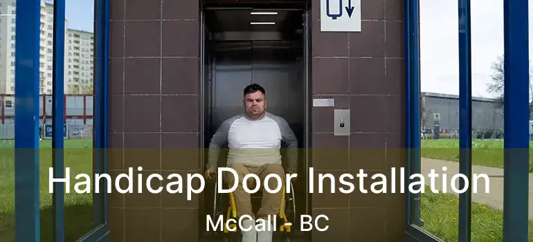  Handicap Door Installation McCall - BC