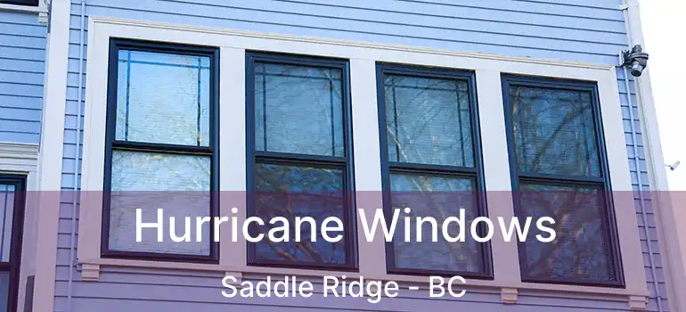  Hurricane Windows Saddle Ridge - BC