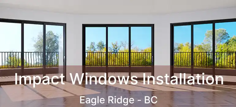  Impact Windows Installation Eagle Ridge - BC