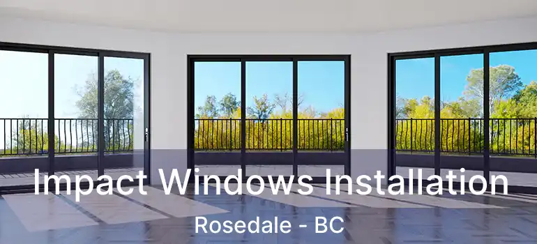  Impact Windows Installation Rosedale - BC