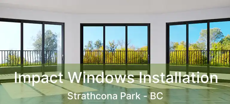  Impact Windows Installation Strathcona Park - BC