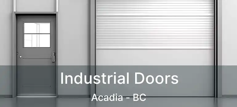  Industrial Doors Acadia - BC