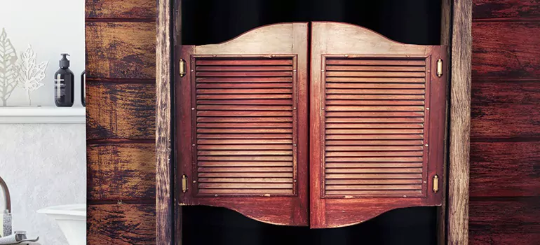 Installing Saloon Door Hinges in Maple Ridge, BC