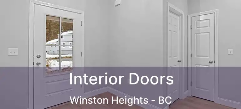  Interior Doors Winston Heights - BC