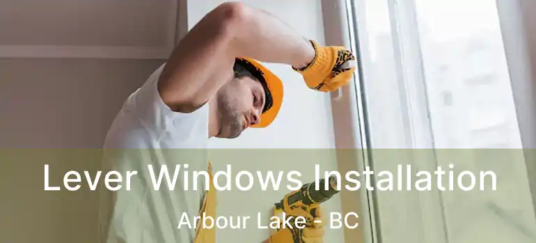  Lever Windows Installation Arbour Lake - BC