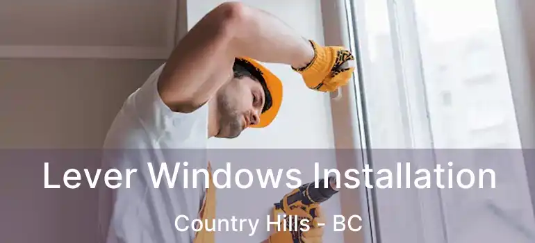  Lever Windows Installation Country Hills - BC