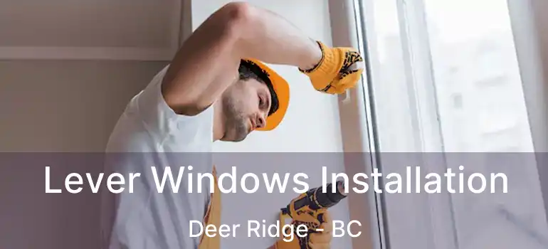  Lever Windows Installation Deer Ridge - BC