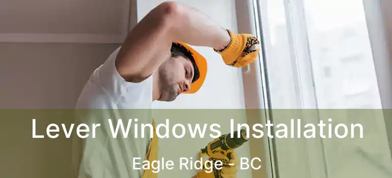  Lever Windows Installation Eagle Ridge - BC