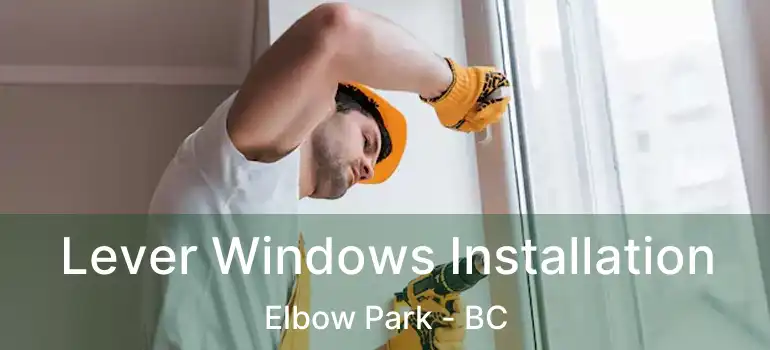  Lever Windows Installation Elbow Park - BC