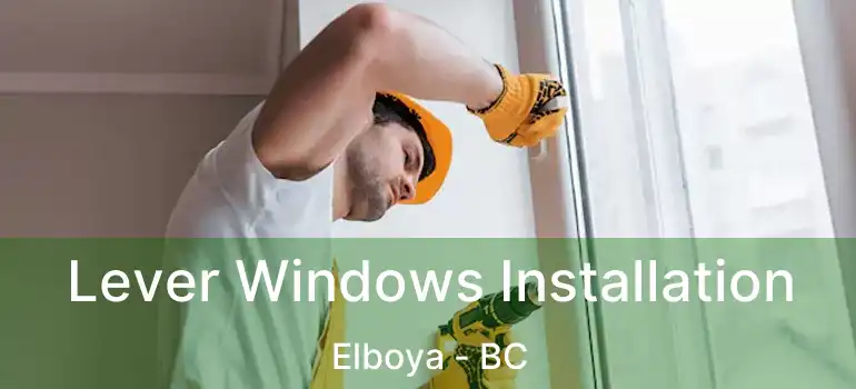  Lever Windows Installation Elboya - BC