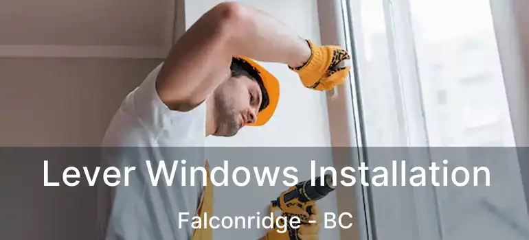  Lever Windows Installation Falconridge - BC