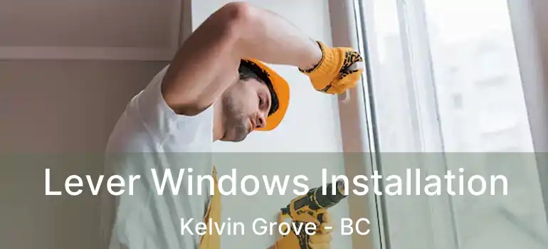  Lever Windows Installation Kelvin Grove - BC