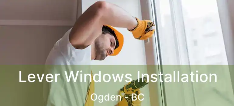  Lever Windows Installation Ogden - BC