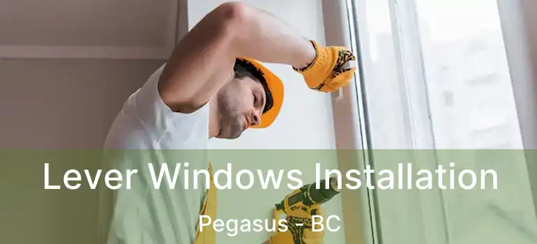  Lever Windows Installation Pegasus - BC