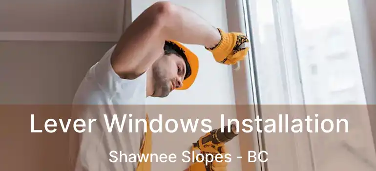  Lever Windows Installation Shawnee Slopes - BC
