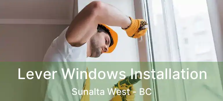  Lever Windows Installation Sunalta West - BC