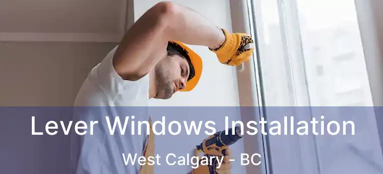  Lever Windows Installation West Calgary - BC