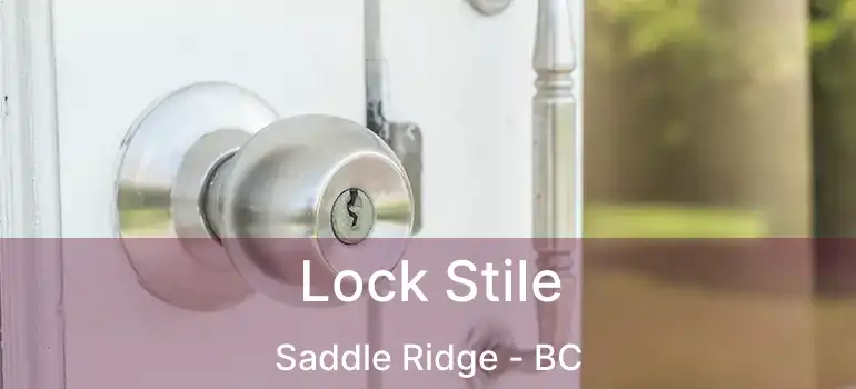  Lock Stile Saddle Ridge - BC