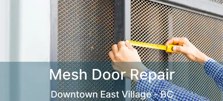  Mesh Door Repair Downtown East Village - BC