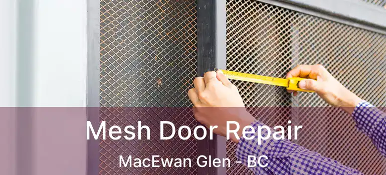  Mesh Door Repair MacEwan Glen - BC
