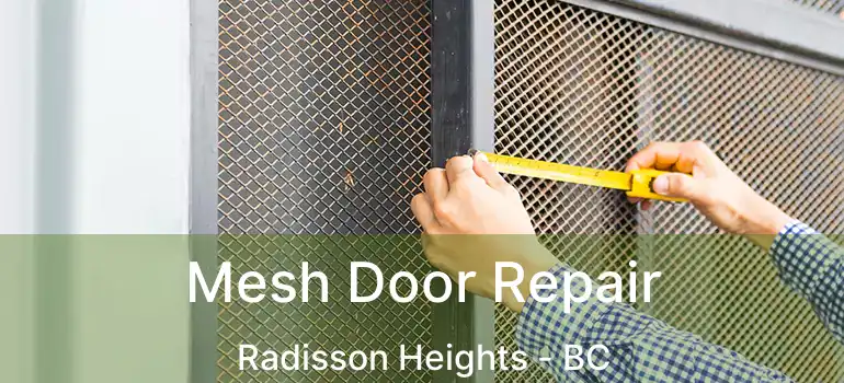  Mesh Door Repair Radisson Heights - BC