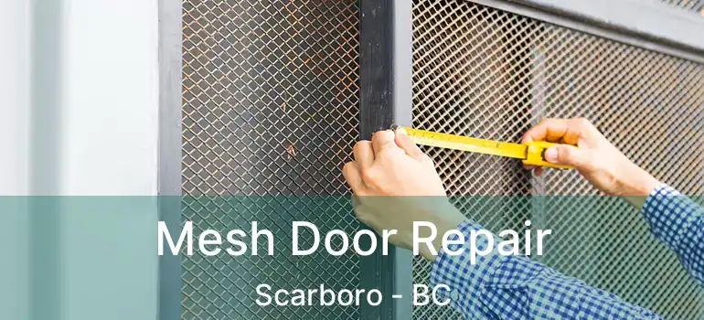 Mesh Door Repair Scarboro - BC