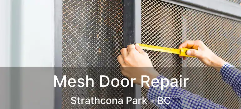  Mesh Door Repair Strathcona Park - BC