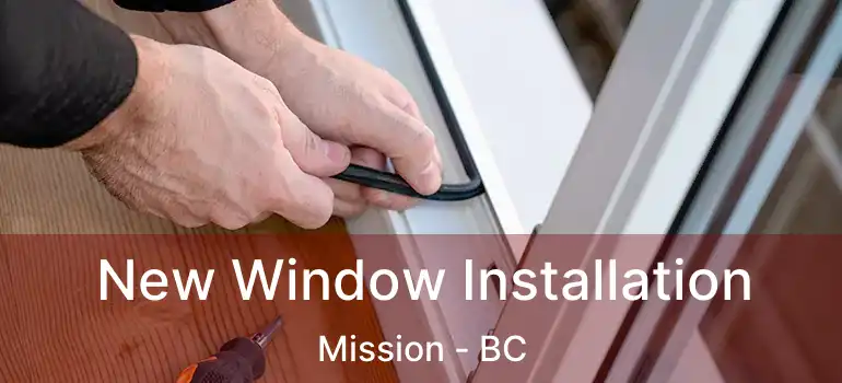  New Window Installation Mission - BC