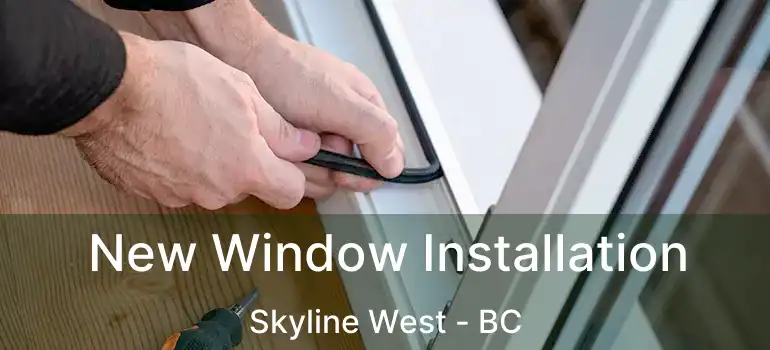  New Window Installation Skyline West - BC