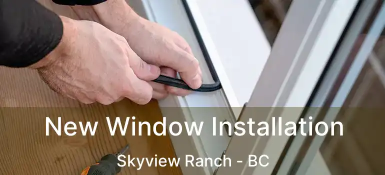  New Window Installation Skyview Ranch - BC