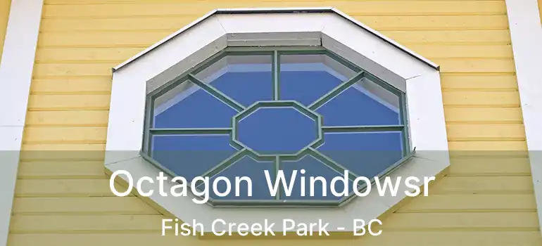  Octagon Windowsr Fish Creek Park - BC
