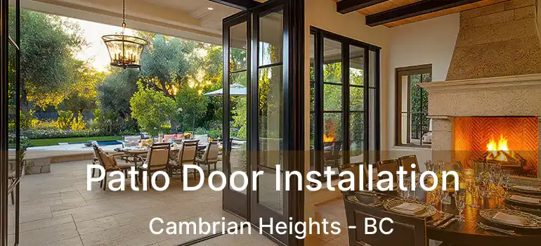  Patio Door Installation Cambrian Heights - BC