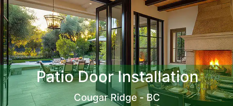  Patio Door Installation Cougar Ridge - BC