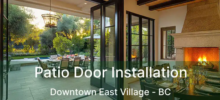  Patio Door Installation Downtown East Village - BC
