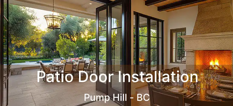  Patio Door Installation Pump Hill - BC