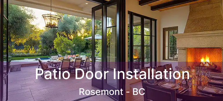  Patio Door Installation Rosemont - BC