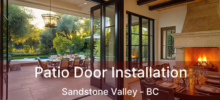  Patio Door Installation Sandstone Valley - BC