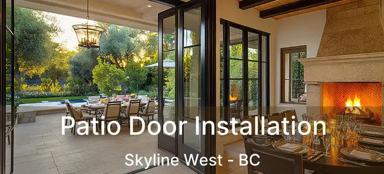  Patio Door Installation Skyline West - BC