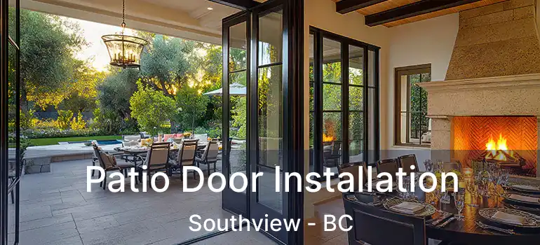  Patio Door Installation Southview - BC